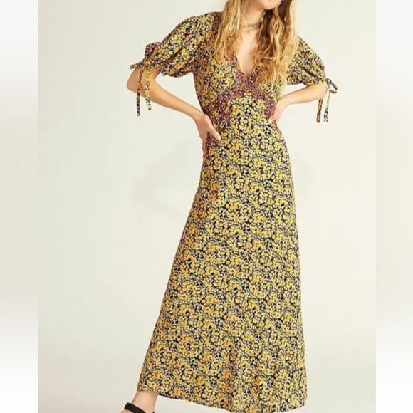 Free People Dresses & Skirts - Free People Modly In Love Maxi Dress, Yellow, Medium